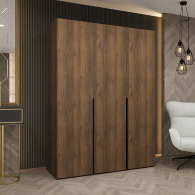 Arte Alicante I 150Cm Oak Walnut Hinged Wardrobe With Three-Door Storage - image 1