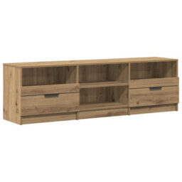 Berkfield Durable Tv Cabinet Artisan Oak 150X33.5X45 Cm Engineered Wood