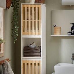 Sobuy Bzr127-W, Bathroom Tall Cabinet Tall Cupboard Bathroom Cabinet Storage Cabinet-Clearance,white,w33Xd32.5Xh165 - thumbnail 9