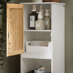 Sobuy Bzr127-W, Bathroom Tall Cabinet Tall Cupboard Bathroom Cabinet Storage Cabinet-Clearance,white,w33Xd32.5Xh165 - thumbnail 4
