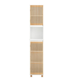 Sobuy Bzr127-W, Bathroom Tall Cabinet Tall Cupboard Bathroom Cabinet Storage Cabinet-Clearance,white,w33Xd32.5Xh165