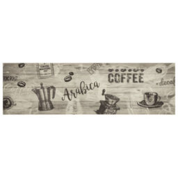 Berkfield Kitchen Rug Washable Coffee Grey 45X150 Cm Velvet - thumbnail 2