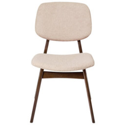 Beliani Set Of 2 Dining Chairs Elaine Boucle Dark Brown/ Beige - thumbnail 6