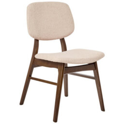 Beliani Set Of 2 Dining Chairs Elaine Boucle Dark Brown/ Beige - thumbnail 5