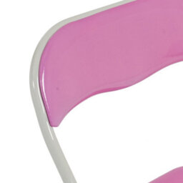 Harbour Housewares Coloured Padded Folding Chairs - Pink - Pack Of 2 - thumbnail 4