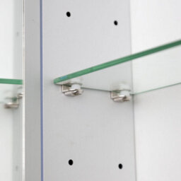 Plum&clay Nova Led Illuminated Single Mirrored Wall Cabinet With Demister (H)700mm (W)500mm - thumbnail 4