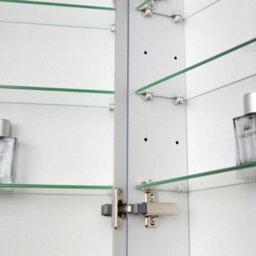 Plum&clay Nova Led Illuminated Single Mirrored Wall Cabinet With Demister (H)700mm (W)500mm - thumbnail 7