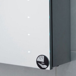 Plum&clay Nova Led Illuminated Single Mirrored Wall Cabinet With Demister (H)700mm (W)500mm - thumbnail 6