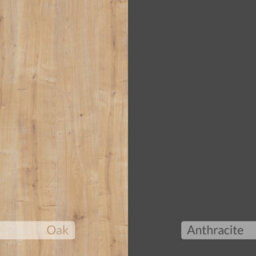 Decortie Modern Fiona Console Sideboard Storage Cabinet 180(W)Cm Oak, Anthracite Grey - thumbnail 7