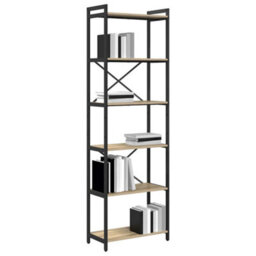 Berkfield Bookcase Sonoma Oak 60 X 30 X 188 Cm Engineered Wood - thumbnail 3