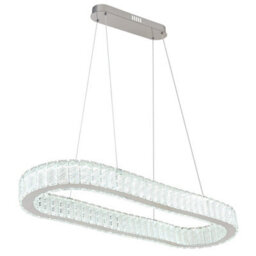 Luminosa Lighting Luminosa Mucky 89X31Cm Pendant Ceiling Light Chrome K5 Crystals Led Dimmable 2700-6000K Remote Control - thumbnail 6