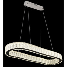 Luminosa Lighting Luminosa Mucky 89X31Cm Pendant Ceiling Light Chrome K5 Crystals Led Dimmable 2700-6000K Remote Control - thumbnail 5