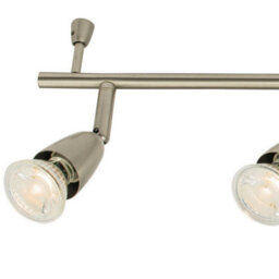 Adjustable Ceiling Spotlight Satin Nickel 6 Light Bar Downlight Modern Lamp - thumbnail 4
