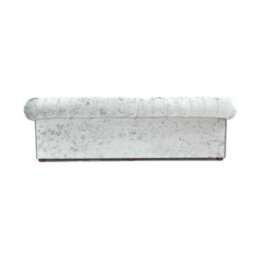 Chesterfield 4 Seater Sofa Shimmer Sliver Real Velvet Fabric In Classic Style - thumbnail 9