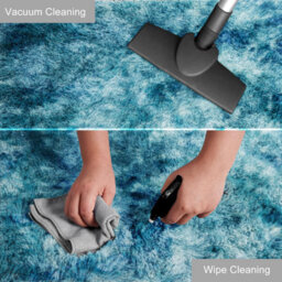 Ameha Shaggy Rugs Fluffy Living Room & Bedroom Large Floor Mat For Rug Indoor/outdoor Mats (Tye Dye Teal, 80X150 Cm) - thumbnail 2