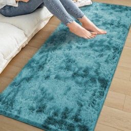 Ameha Shaggy Rugs Fluffy Living Room & Bedroom Large Floor Mat For Rug Indoor/outdoor Mats (Tye Dye Teal, 80X150 Cm) - thumbnail 8