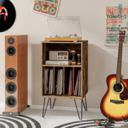 Costway Record Player Stand 3-Tier Turntable Stand Vinyl Record Storage Table - thumbnail 4