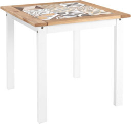 Seconique Salvador Tile Top Dining Set 2 Chairs White Distressed Waxed Pine - thumbnail 4