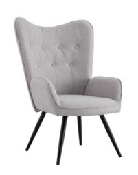 Spot On Dealz Modern Velvet Accent Chair Armchair Living Room Armchairs Relax Lounge Chair And Footstool - thumbnail 4