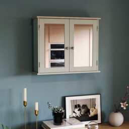 Lassic Bath Vida Priano Grey 2 Door Mirrored Bathroom Wall Cabinet - thumbnail 5