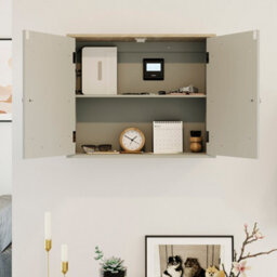 Lassic Bath Vida Priano Grey 2 Door Mirrored Bathroom Wall Cabinet - thumbnail 6