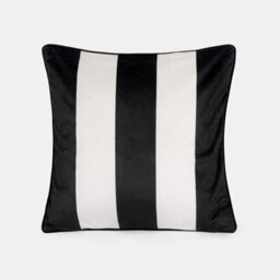 OHS 4 Pack Stripe Matte Velvet Cushion Covers, Mono - 45 X 45Cm - thumbnail 4