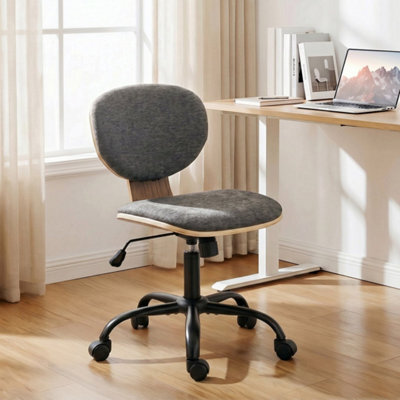 Grey Home Office Desk Chair Ergonomic Swivel Chair - image 1