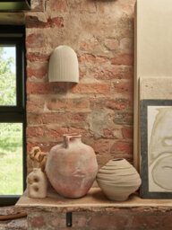 Industville Ramsay Outdoor & Bathroom Cone Wall Light - Ivory - thumbnail 3