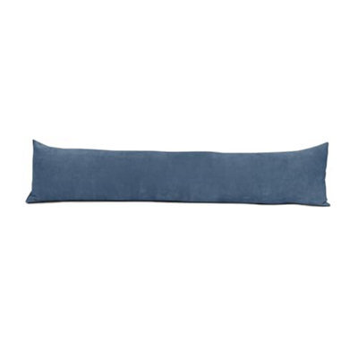 Lancashire Textiles Hollowfibre Filling (85 X 20Cm) Denim Blue Chenille Draught Stopper Excluder - image 1
