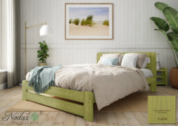 Nodax Durable & Eco-Finish Colour Wooden Bed Frame With Woodstain Finish - F1 Aurora Bed Frame 3Ft (Avocado) - thumbnail 1
