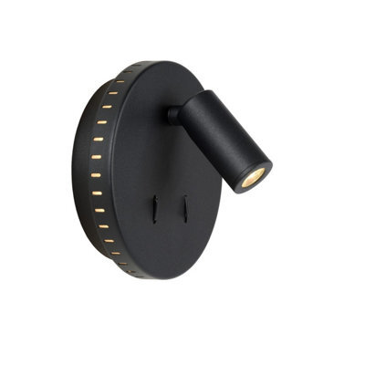 Lucide Bentjer Modern Reading Wall Light 14Cm - Led - 1X11W 3000K - Black - image 1