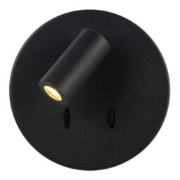 Lucide Bentjer Modern Reading Wall Light 14Cm - Led - 1X11W 3000K - Black - thumbnail 6