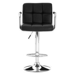 Orsina Black Velvet Bar Chair, Comfortable Seating Breakfast Bar Chair, Footrest Living Bar Chair Kitchen - thumbnail 1