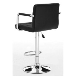 Orsina Black Velvet Bar Chair, Comfortable Seating Breakfast Bar Chair, Footrest Living Bar Chair Kitchen - thumbnail 4