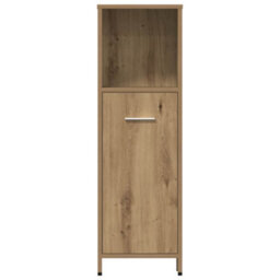 Berkfield 4 Piece Bathroom Furniture Set Artisan Oak Engineered Wood - thumbnail 9