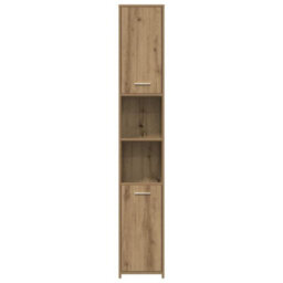Berkfield 4 Piece Bathroom Furniture Set Artisan Oak Engineered Wood - thumbnail 7