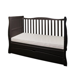 VICULII Gilbert Cot Bed Black With Drawer - thumbnail 3