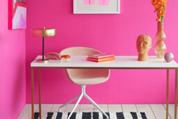Mylands Ftt-006 Shocking Pink Marble Matt Emulsion, 1L - thumbnail 4