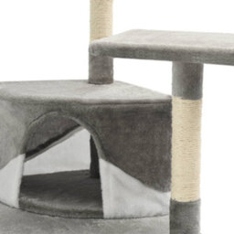 Walplus Cat Tree With Sisal Scratching Posts 203 Cm Grey And White - thumbnail 7