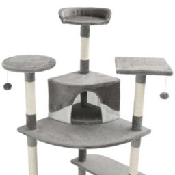 Walplus Cat Tree With Sisal Scratching Posts 203 Cm Grey And White - thumbnail 5