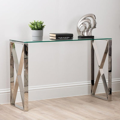 Vanity Living 120Cm Console Table For Hallway Living Room Furniture, Slim Entryway Table - image 1