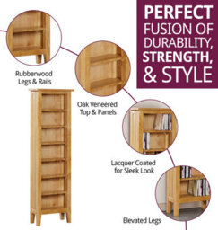 Hallowood Furniture Aston Cd Rack - thumbnail 2