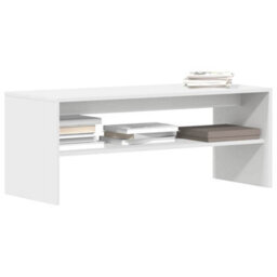Berkfield Tv Cabinet White 100X40X40 Cm Engineered Wood - thumbnail 1