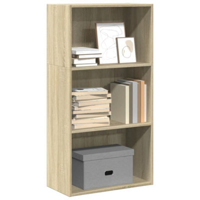 Berkfield Bookcase Sonoma Oak 60X30X114 Cm Engineered Wood - image 1