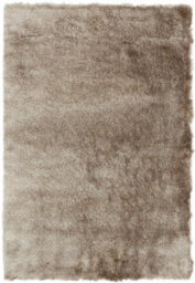 Mocha Super Soft Shaggy Handmade Modern Plain Sparkle Easy To Clean Rug For Dining Room Bedroom Living Room-65Cm X 135Cm - thumbnail 1