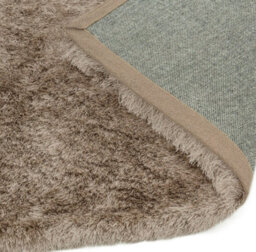 Mocha Super Soft Shaggy Handmade Modern Plain Sparkle Easy To Clean Rug For Dining Room Bedroom Living Room-65Cm X 135Cm - thumbnail 3