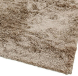 Mocha Super Soft Shaggy Handmade Modern Plain Sparkle Easy To Clean Rug For Dining Room Bedroom Living Room-65Cm X 135Cm - thumbnail 5