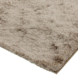 Mocha Super Soft Shaggy Handmade Modern Plain Sparkle Easy To Clean Rug For Dining Room Bedroom Living Room-65Cm X 135Cm - thumbnail 4