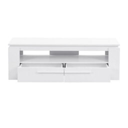 Furniture in Fashion Portland Wooden Tv Stand With 2 Drawers In White - thumbnail 3
