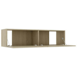 Berkfield Sturdy Tv Cabinet Sonoma Oak 120X30X30 Cm Engineered Wood - thumbnail 5